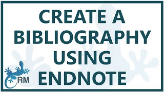 EndNote how to create a bibliography in Word [upl. by Brigg]