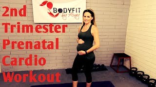 20 Minute 2nd Trimester Prenatal Cardio Workout but good for ALL Trimesters of Pregnancy [upl. by Nayab633]