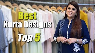 Best Kurta Designs  Top 5 Indian Kurta Designs  Jasminum Fashion Designer  Ep6 [upl. by Enyalahs]