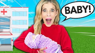 Rebecca Adopts a Baby in Adopt Me Roblox  Zamfam Gaming [upl. by Nomyar]