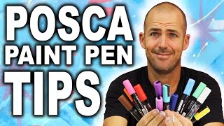 Top 10 Tips and Tricks for using POSCA Paint Pens and Paint Markers [upl. by Illom]