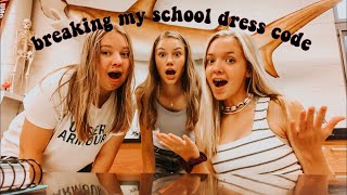 breaking my schools dress code for a week [upl. by Uolymme962]