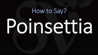 How to Pronounce Poinsettia CORRECTLY [upl. by Aniv]