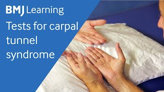 Tests for carpal tunnel syndrome  BMJ Learning [upl. by Arand527]