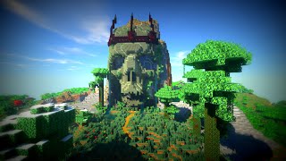 Minecraft How to build Mountain Skull Base  MOUNTAIN BASE TUTORIAL [upl. by Photima]