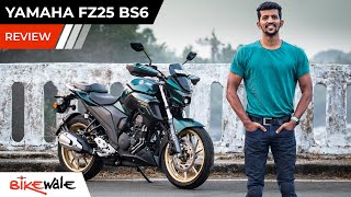 2021 Yamaha FZS 25 BS6 Review  Is It Better Touring Motorcycle Than Bajaj Dominar 250  BikeWale [upl. by Lilith]