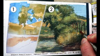 Landscape Painting Tutorial Start with Patches Finish with Details [upl. by Dougherty]