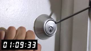 Drilling a Defiant Deadbolt  Front Range Locksmith [upl. by Asilem]