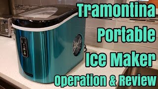 Tramontina Portable Ice Maker Operation and Review [upl. by Wiatt]