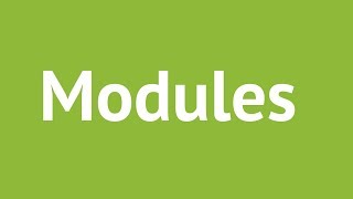 Modules in Nodejs [upl. by Yboc31]