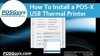 POSGuys How To Install a POSX USB Thermal Receipt Printer [upl. by Markowitz772]