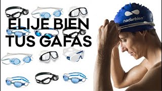 Gafas de natacion tipos modelos y cual elegir [upl. by Elehcor]