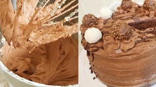 Jinsi ya kutengeneza Icing ya kupambia keki ya chocolate  Chocolate frosting recipe [upl. by Anahpets210]