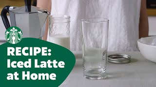 Recipe Iced Latte At Home [upl. by Eseilenna]