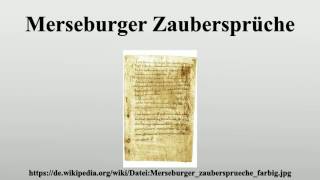 Merseburger Zaubersprüche [upl. by Ytsim]