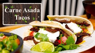 Carne Asada Soft Taco Recipe  A Quick And Easy Meal [upl. by Salas]