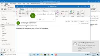 How to Use Voting Buttons in Outlook  Office 365 [upl. by Inga]