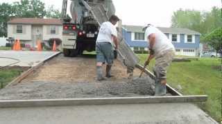 How to Pour a Concrete Driveway [upl. by Mazlack767]