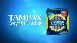 How to Use Tampons TAMPAX Compak Pearl Using the Applicator [upl. by Nel841]