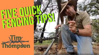 Five Quick Fencing Tips [upl. by Dnalram]