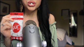 ASMR GUM CHEWING  MOUTH SOUNDS NO TALKING [upl. by Johppa]