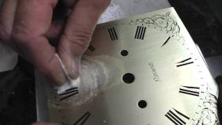 RESILVERING A BRASS CLOCK DIAL [upl. by Lehpar]