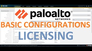 Palo Alto Basic Configuration  Initial Setup amp Licensing [upl. by Fredek]