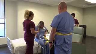 Physical Therapy Transfer Training  How To Transfer From Wheelchair To Bed [upl. by Yslek]