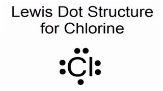 Lewis Dot Structure for Chlorine Atom Cl [upl. by Pearse605]