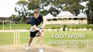 Footwork  Top Tips  Cricket HowTo  Steve Smith Cricket Academy [upl. by Gerkman]