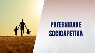 Paternidade socioafetiva [upl. by Olracnaig396]