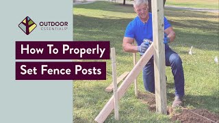 How to Set Fence Posts [upl. by Ettenirt870]