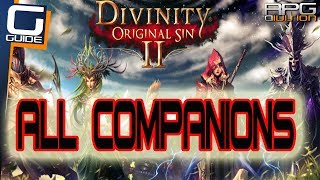 DIVINITY ORIGINAL SIN 2  All Companions Locations [upl. by Ailec]