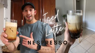 How to make Iced Latte at home  Nespresso Vertuo [upl. by Antonietta]