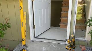 Jeld Wen Front Door Installation  Really crappy products and craftsmanship PART 1 [upl. by Coke649]