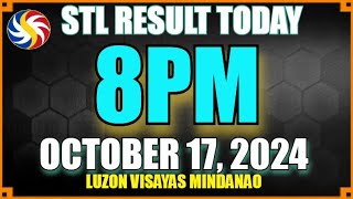 Stl Result Today 8pm MINDANAO October 17 2024 [upl. by Meurer859]