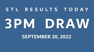 3PM STL Result Today Mindanao September 20 2022 Visayas [upl. by Sven]