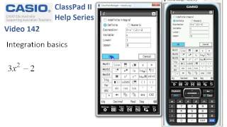 ClassPad Help 142  Integration Basics [upl. by Erehc]