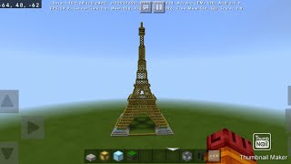 How to make an Eiffel tower in minecraft Tutorial part 1 [upl. by Leeke]