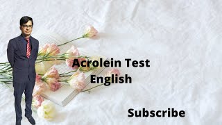 Acrolein Test in English [upl. by Shandeigh]