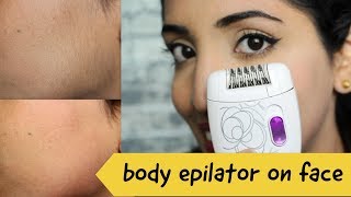 Testing Philips Body Epilator On Face  Facial Hair Remover Major Discovery [upl. by Vandervelde]