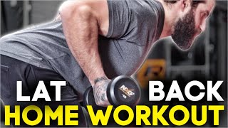 Lat And Back Workout At Home light dumbbells only  EPISODE 3 [upl. by Niasuh]