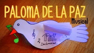 DIY PALOMA DE LA PAZ MUSICAL Peace Dove DONLUMUSICAL [upl. by Lindner]