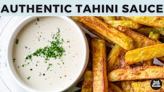 AUTHENTIC Lebanese Tahini Sauce [upl. by Eadwine]