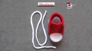 How to crochet a nice shoelaces [upl. by Anahcra550]