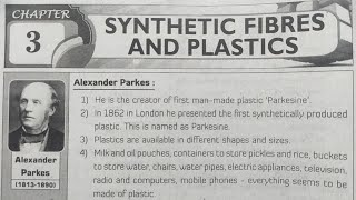 8th class  Physical science  3Synthetic Fibres and Plastics lesson  question and answers [upl. by Oregolac846]