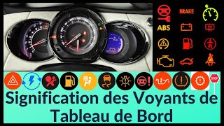 La signification des voyants de tableau de bord des voiture [upl. by Henden]