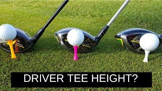 HIT YOUR DRIVER FURTHER USING CORRECT TEE HEIGHT [upl. by Halsted229]