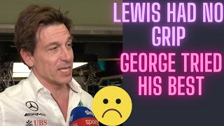 TOTO Wolff interview Qualifying abu dhabi GP 2023 shockingf1 totowolff formula1 [upl. by Clementis599]