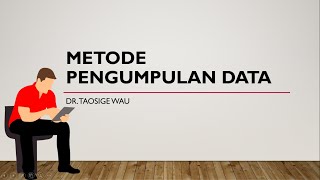 METODE PENGUMPULAN DATA  STATISTIKA [upl. by Lorrimer704]